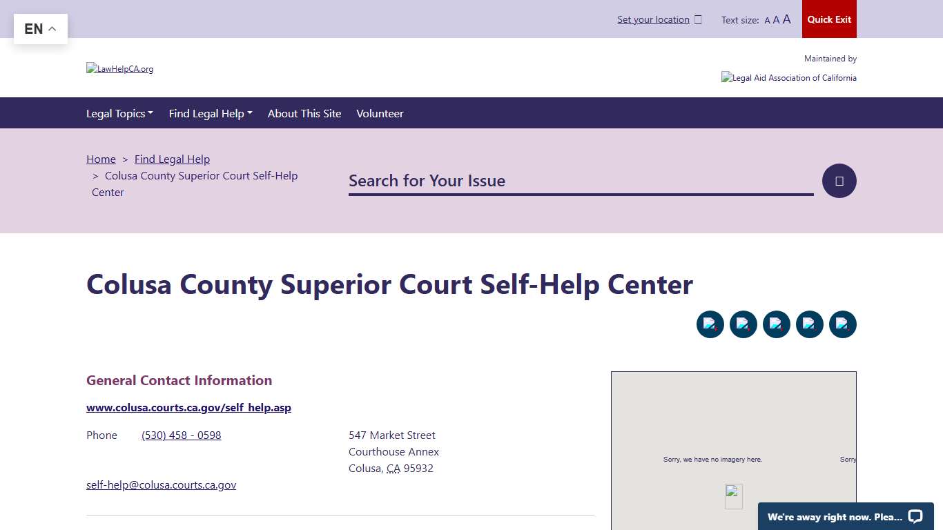 Colusa County Superior Court Self-Help Center LawHelpCA - Legal aid and legal help near you